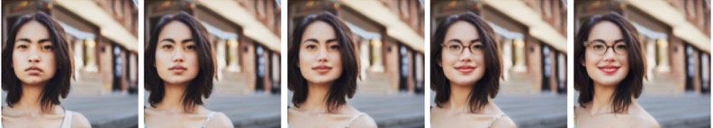 Smiling, Lipstick and Glasses Composition